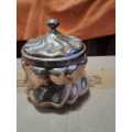 Art Deco HKE Antique Silver-plated Bowl with Lid