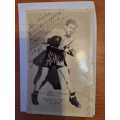 Jackie Carter, Irish boxer lightweight original autograph 1942 (black and white photo)