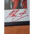 Framed Michael Schumacher (Logo and signature pasted on glass)