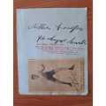 Arthur Douglas original autograph(South African and Australian feather and lightweight champion)