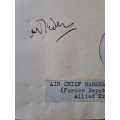 Air Chief Marshall Sir Arthur Tedder original autograph(Former Deputy Commander Allied Expeditionary