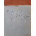 Benegal Rama Rau longest serving Reserve bank Governor of India original autograph