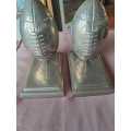 Culinary Concepts silverplated rugby ball bookends