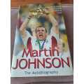 Martin Johnson, autobiography, hardcover, signed, 364 pages