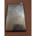 England with Counties silver/chrome plated cigarette case