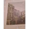 Thomas W Bowler, St George`s Cathedral from Wale Street, Lithograph