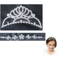 Kids Princess Crystal Tiaras Headband And Crowns Children Girls