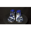 Ocean Echo Royal Blue Cording Denim Sandals