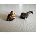 Vintage wade whimsie Beaver and elephant