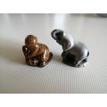 Vintage wade whimsie Beaver and elephant