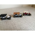 3 x Model cars Plastic