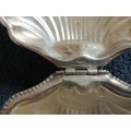 Vintage silver plated butter dish with glass insert