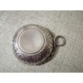 Antique Silver plated French wine taster bowl with snake handle