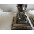 Stunning Silver plated candle holders very heavy