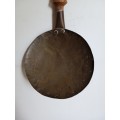 Brass and wood ladle