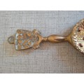 Lovely vintage brass crumb scoop