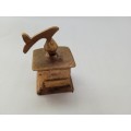 Brass pepper mill for printers tray