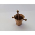 Brass Motar and pestle for printers tray