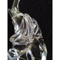 Lovely glass elephant paper weight