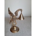 Stunning brass dinner bell