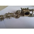 Brass model of the Coronation Carriage and horses