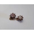 Lovely flower clipon earrings