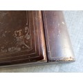 Vintage leather bound jewelery box from Italy