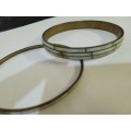 2 x Brass and mother of pearl bangles