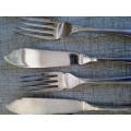 Walker and Hall fish knives and forks, St James pattern