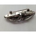 Antique Halmarked brooch combination dress clip