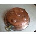Vintage copper egg/escargo pan