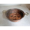 Vintage/Antique copper egg poacher/escargo pan