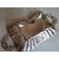 Stunning silver plated footed serving dish
