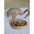 Brass bird ornament