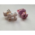 Famosa Pinypon Anime figure Spotted Puppy and Purple cat