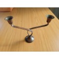 Copper 2 arm candle holder