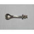 Cute silver plated salt spoon