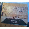 Jerusalem, Western wailing wall postcard, flaw in pic