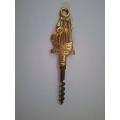 Brass Mayflower cork screw