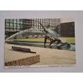 Swans and fountain, civic centre postcard
