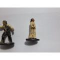 3 x Star Wars miniature metal/lead figurines