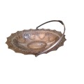 Stunning silver plated footed fruit basket