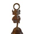 Large brass Pixie bell, no clapper, 16cm high