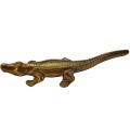 Brass crocodile ornament