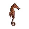 Pretty wooden seahorse brooch