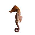 Pretty wooden seahorse brooch