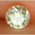 DIAMOND  -0.26 CARAT FANCY YELLOW VS2 ROUND BRILLIANT NATURAL LOOSE DIAMOND
