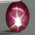 STAR RUBY 8ct. NATURAL 6 RAYS PINK RED STAR RUBY MADAGASCAR 12X9MM