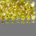 DIAMONDS  - 0.22tcw  Yellow Round Natural Loose Diamonds Lot