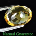 CITRINE~Unheated Clean 3.71ct Light Yellow Oval Citrine